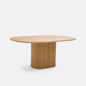 Table à manger ovale en bois hêtre massif dior (sans chaises)
